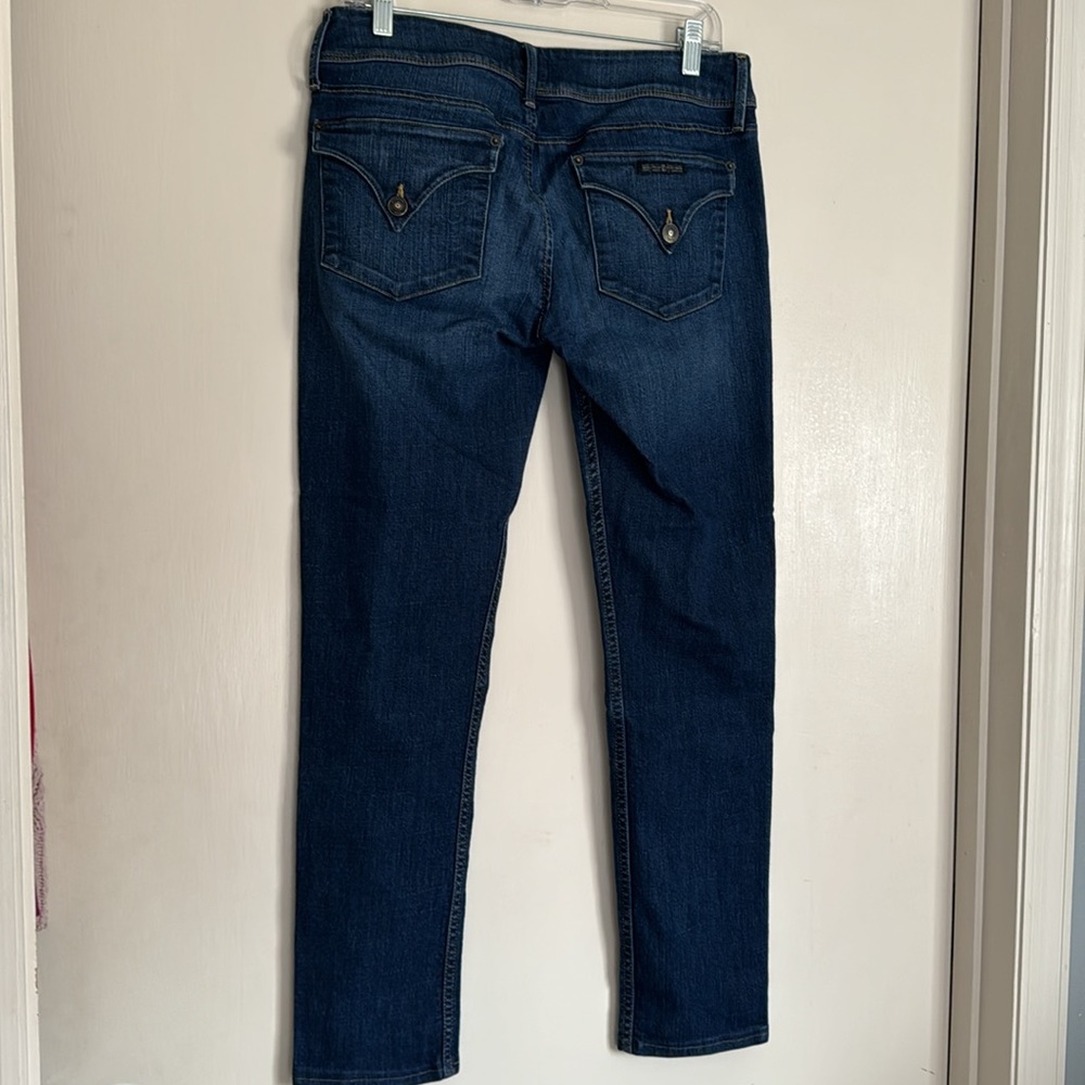 Hudson Collin Jeans Women's Skinny Dark Wash Blue Jeans - Picture 2 of 4